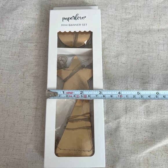 Paper Love Mini Banner Set - Gold | Perfect for Gender Reveals, Birthdays - Picture 8 of 11